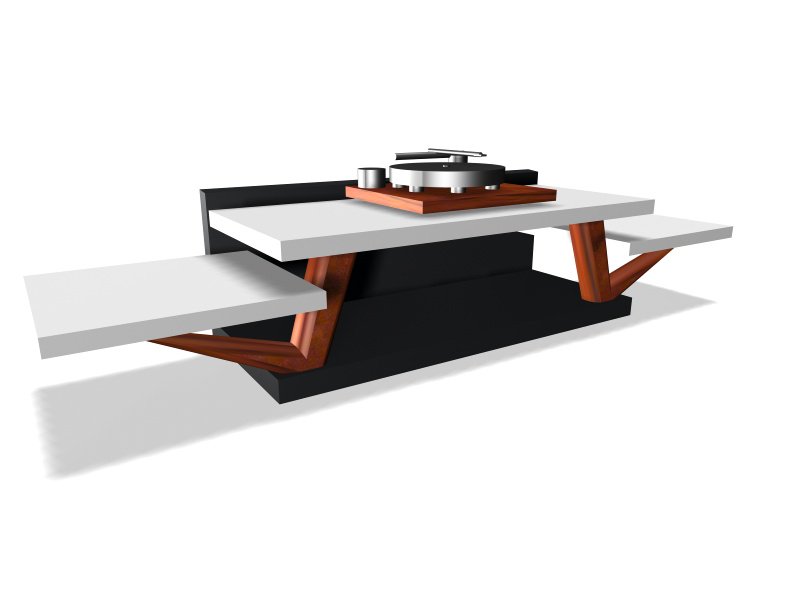 murraykuun's tweet image. Working on a new thing #LaVita #audio_video support stand.
 For furnituredesignlab.co.za #audiophile #turntable #amps