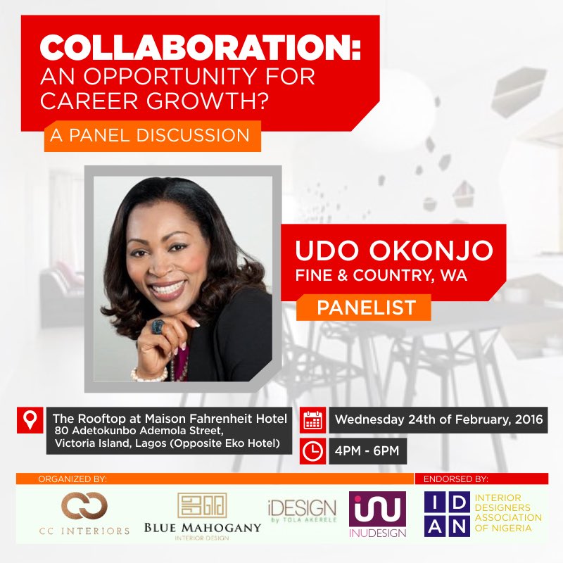 CareersinID's tweet photo. #CollaborationForGrowth #CareersInteriorDesignII #UdoOkonjo #Panelist Wed Feb 24th 4-6pm @UdoOkonjo https://t.co/7QanX76ziC