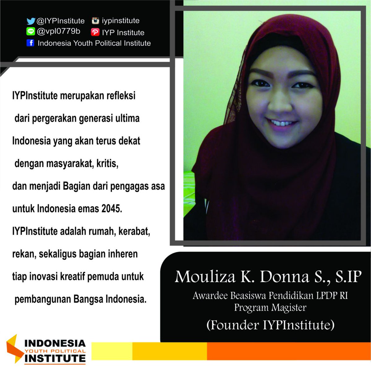Dapat salam nih. Dari kak <a href="/MouLyzaDonna/">Mouliza K Donna S</a> .kakak keren ini dulunya jg mawapres fisip undip loh :D