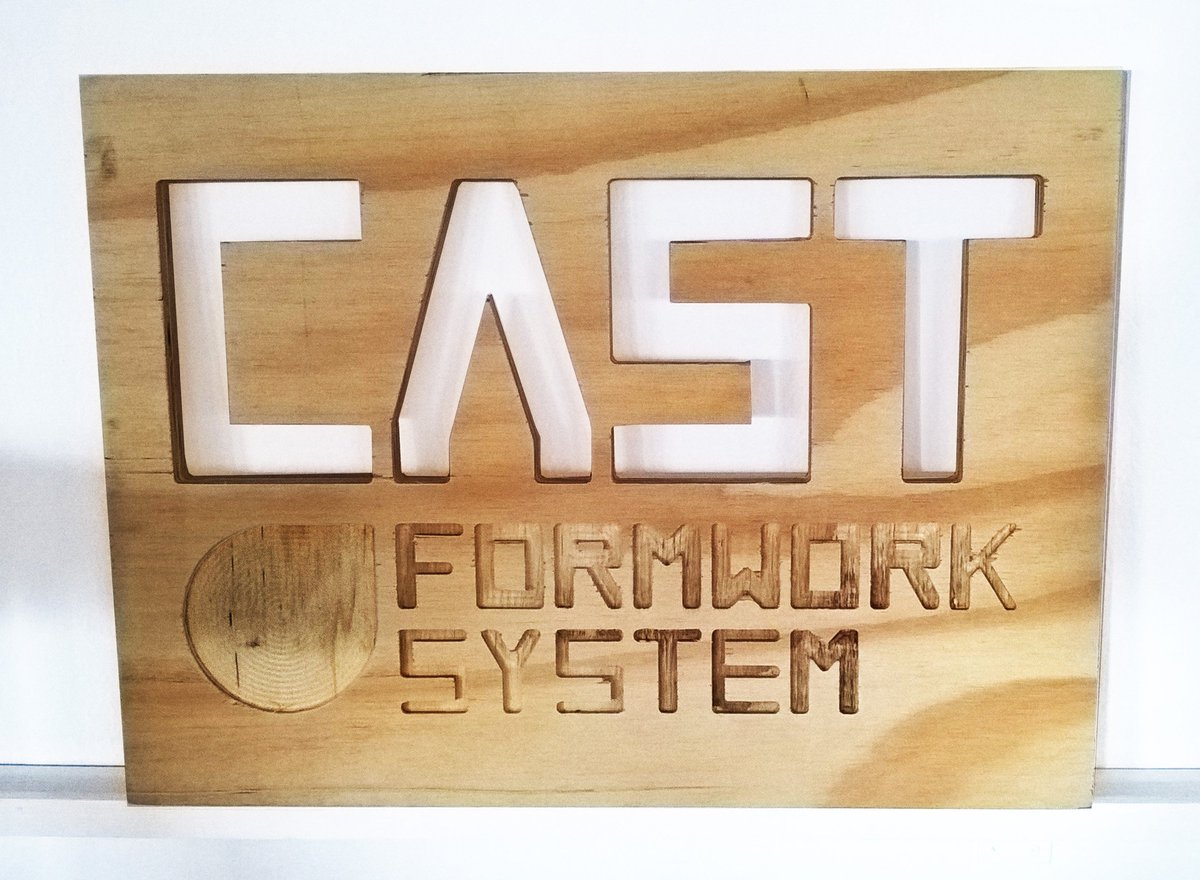 NadiaRemmer's tweet photo. Great logo present from my graduates @maartenschoen & @Roelmajoor. Thanks! Produced @RDMCampus #CASTFormworkSystem https://t.co/8Y9AlXYr0D