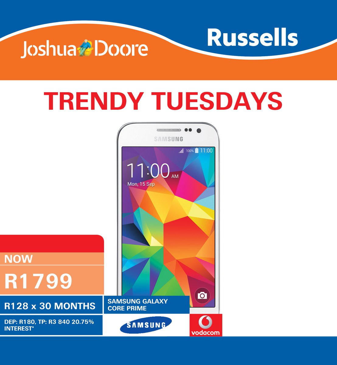 Stay connected with this SAMSUNG GALAXY CORE PRIME cell phone. More deals here:  bit.ly/1XVxdb9