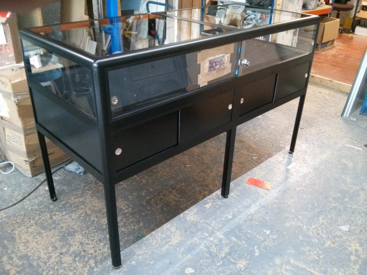 hds_showcases's tweet photo. One of 4 bespoke table cabinets prior to packing and sending to London Guildhall.  Black frame and Abloy locks https://t.co/EDaUUQbRsC