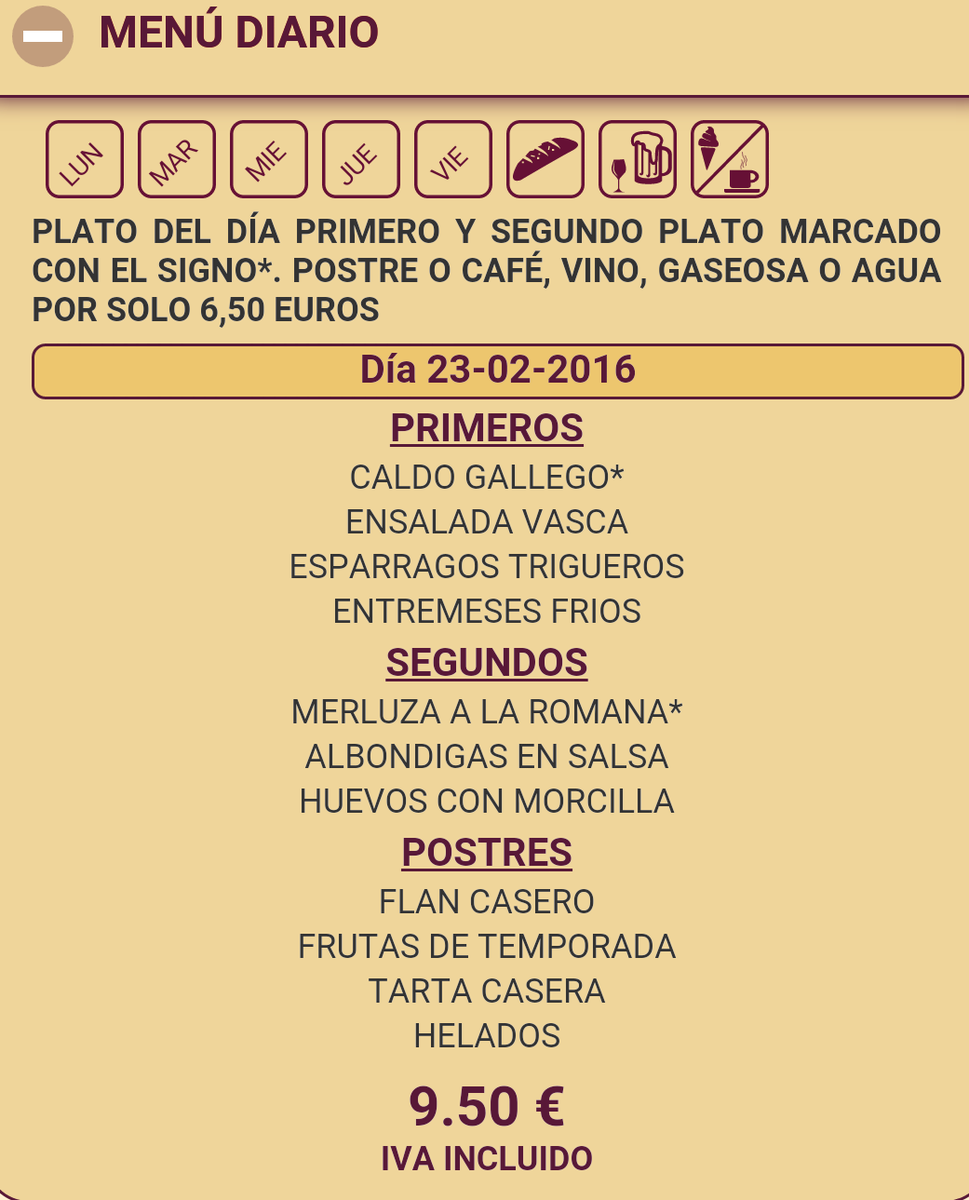 barkako's tweet photo. Los menus para hoy en @barkako https://t.co/wYoh0Prk67