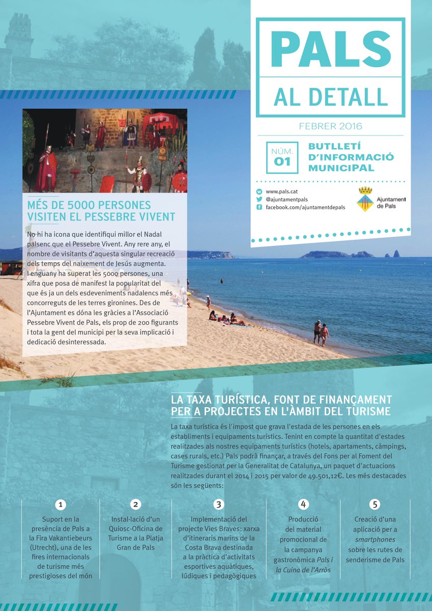 Descarrega't ja la nova edició de Pals al Detall. L'actualitat municipal, al teu abast pals.cat/portal/attachm…