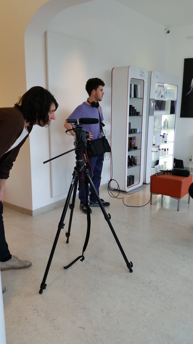 Prod2Net's tweet image. Filming today at @garboshair Keep your eyes peeled #behindthescenes @YesCreative
