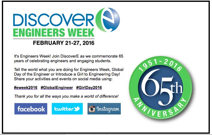 meperkinson's tweet photo. Tell the world what you are doing for Engineers Week!  Share your activities on social media! #eweek2016 @SWEtalk https://t.co/Uptn5lP96h