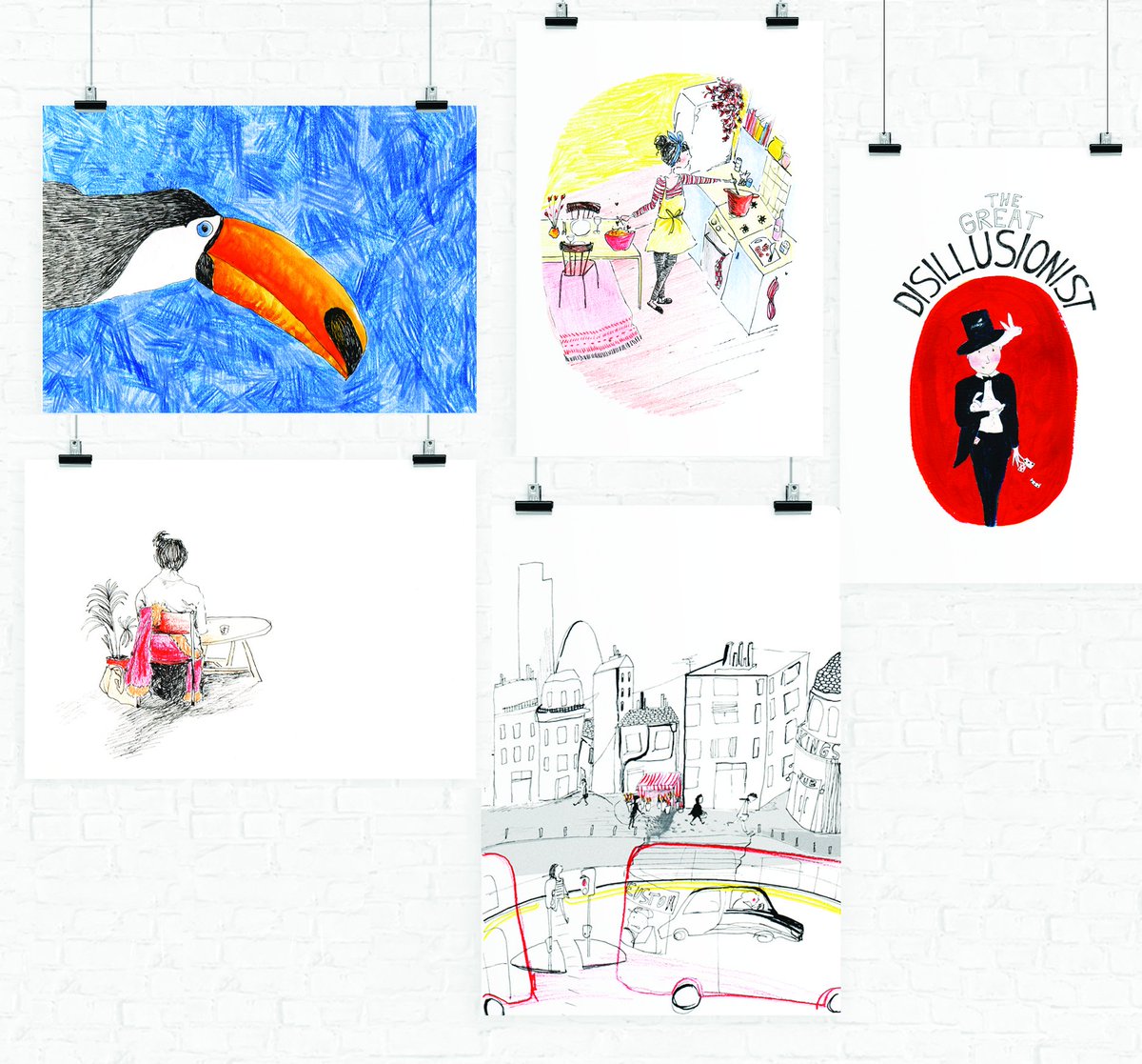 sara_gerard's tweet photo. check it out - new prints in my webshop https://t.co/AaDWELaWy9. discount with code HAPPYDAYS. #illustration #art https://t.co/rQ1kfY413L