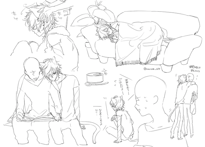 @nanao_615 猫な大倶利伽羅がいる生活(主くり) 