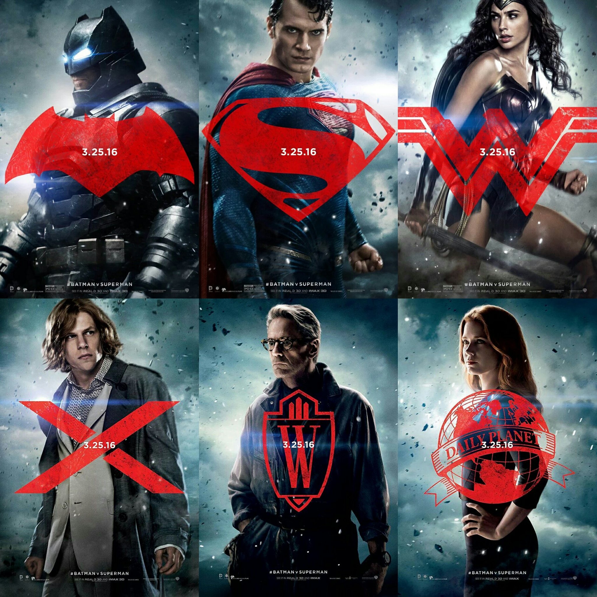 バットマン vs スーパーマン」ポスター、2大ヒーローが対決を