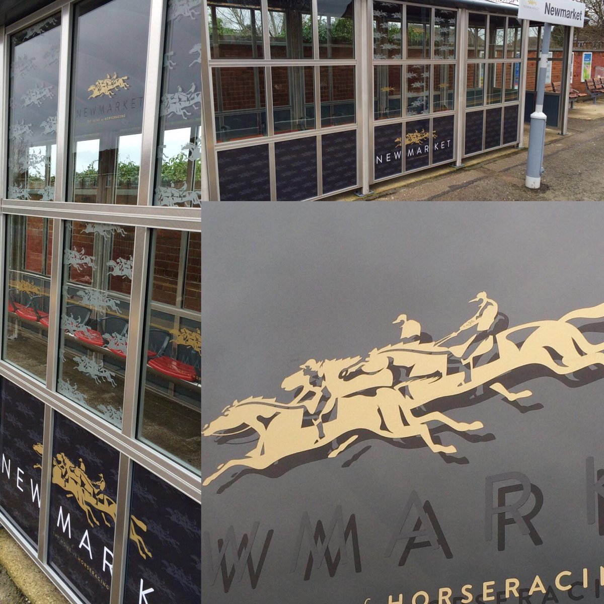 IMPGraphics's tweet photo. #Production &amp; #Installation of #Newmarket Train Station's makeover for @TheJockeyClub @NewmarketRace by #IMPGraphics https://t.co/zIoRVA61uu