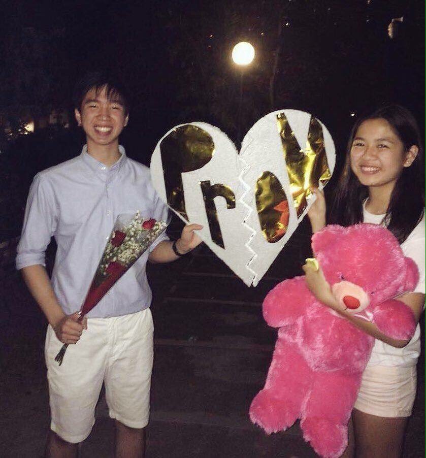 XavierProm2016's tweet photo. She DYdn't say no -- congratulations, Francis &amp; Anica! See you in 18 days! https://t.co/cJrDiJcB6o