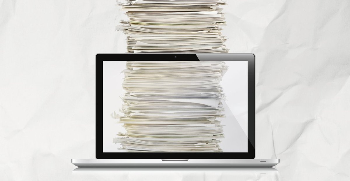 Es war einmal… Papier?! Die Revolution des papierlosen Büros ist ausgeblieben #Wiesner-Hager bit.ly/21c3Acu