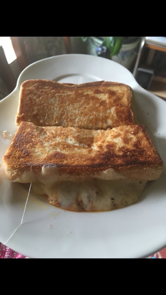 RateMyToast_'s tweet photo. @racht you've just touched me with this, toast is perfect and the oozing cheese god you know what you're doing 10:10 https://t.co/KOHlN3z7IO