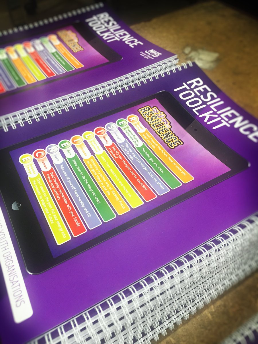 MackayInglis's tweet photo. Redesign of @NHSGGC Resilience Toolkit. Printed on @xerox Versant 2100. #Design #DigitalPrint and #Finishing https://t.co/qI1RtNi4Vc
