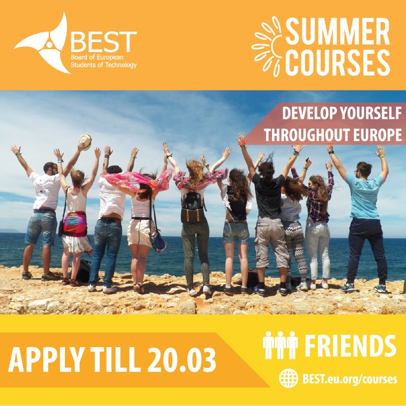 BESTAlmada's tweet photo. Now you can apply to #BESTSummerCourses! More info here: https://t.co/OpJoGBgxgx https://t.co/cstv4hY5Mz