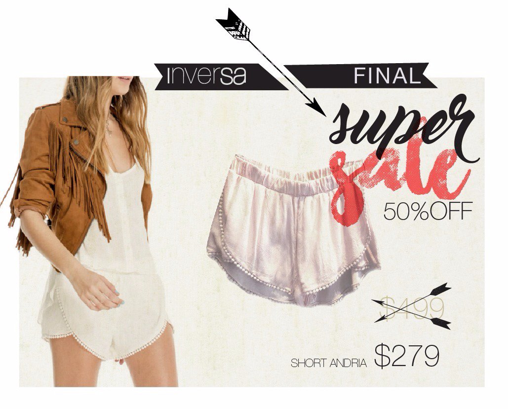 inversanet's tweet photo. FINAL SUPER SALE! Últimos días! Llevate todo! Hasta 50% OFF.
#inversaSUPERSALE #ArgentinaModa #Moda #Inversa2016 https://t.co/iBaqWS70C4