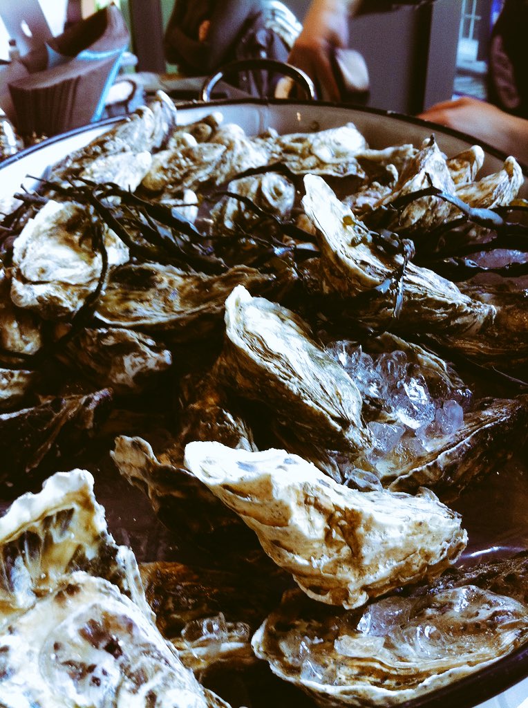 Masters of Molluscs <a href="/holyshuck/">The Mother Shuckers</a> treating @TwitterUK to blindingly good oysters