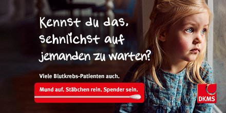 DKMS_de's tweet photo. Diagnose #Blutkrebs: #Angst, #Verzweiflung, #Wut, #Trauer, #Hoffnung - was sind Deine #KennstDuDas Momente? https://t.co/UCX1qQqXaG