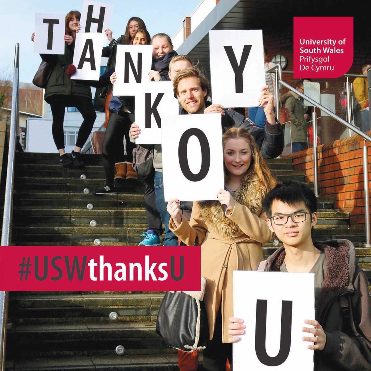 corrine_smith's tweet photo. Just to say #thankyou to @USWAlumni and to all of the USW supporters who help make our University great! #USWthanksU https://t.co/1CdwEsjgBR