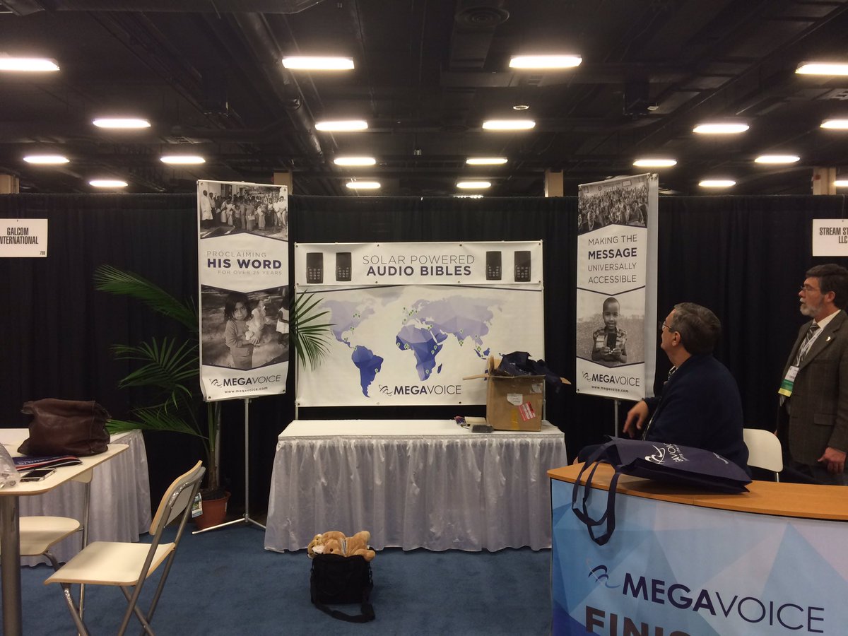 ZSigulim's tweet photo. Setting up our booth at Megavoice  @SolarBibles @NRBConvention https://t.co/BGl3LI44Vu