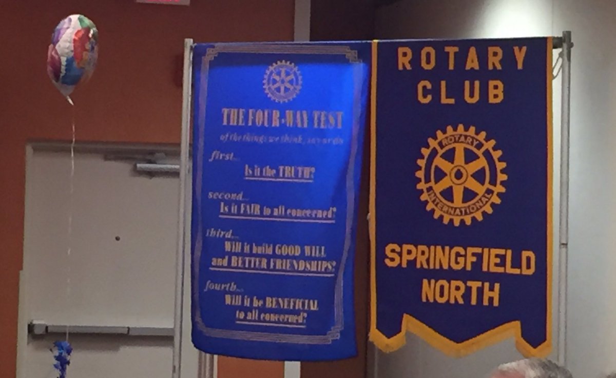 SGFNorthRotary's tweet photo. Happy 111th Birthday to @Rotary. #ServiceAboveSelf #YearsOfMemories https://t.co/3IyDs4qztW