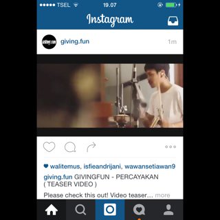 Review video teaser dari lagu barunya GIVINGFUN, klik instagram.com/giving.fun .