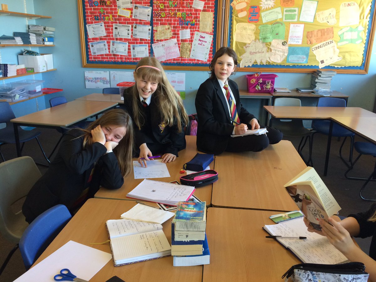 Journalists penning the first instalment of the 'Year 7 Newsletter' in Writers' Workshop