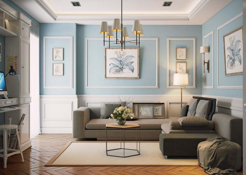 DesignIwan's tweet image. #Blue_Living #Interior_design #visualization #Rendering #Postproduction #Latestwork shot1