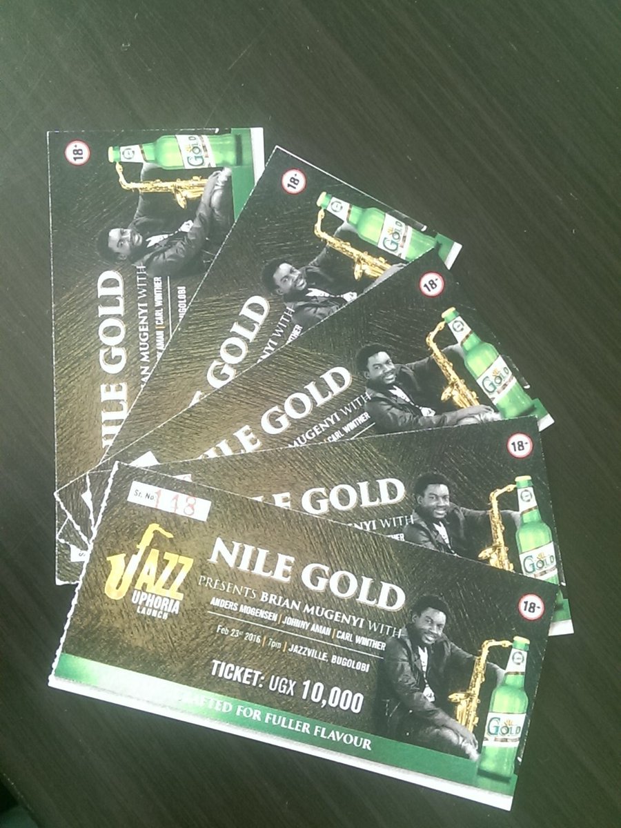 Who's falling in4 #JazzUphoria2016 tonight? First 5 people to RT this tweet get a ticket each. Party w/ @NileGoldUg