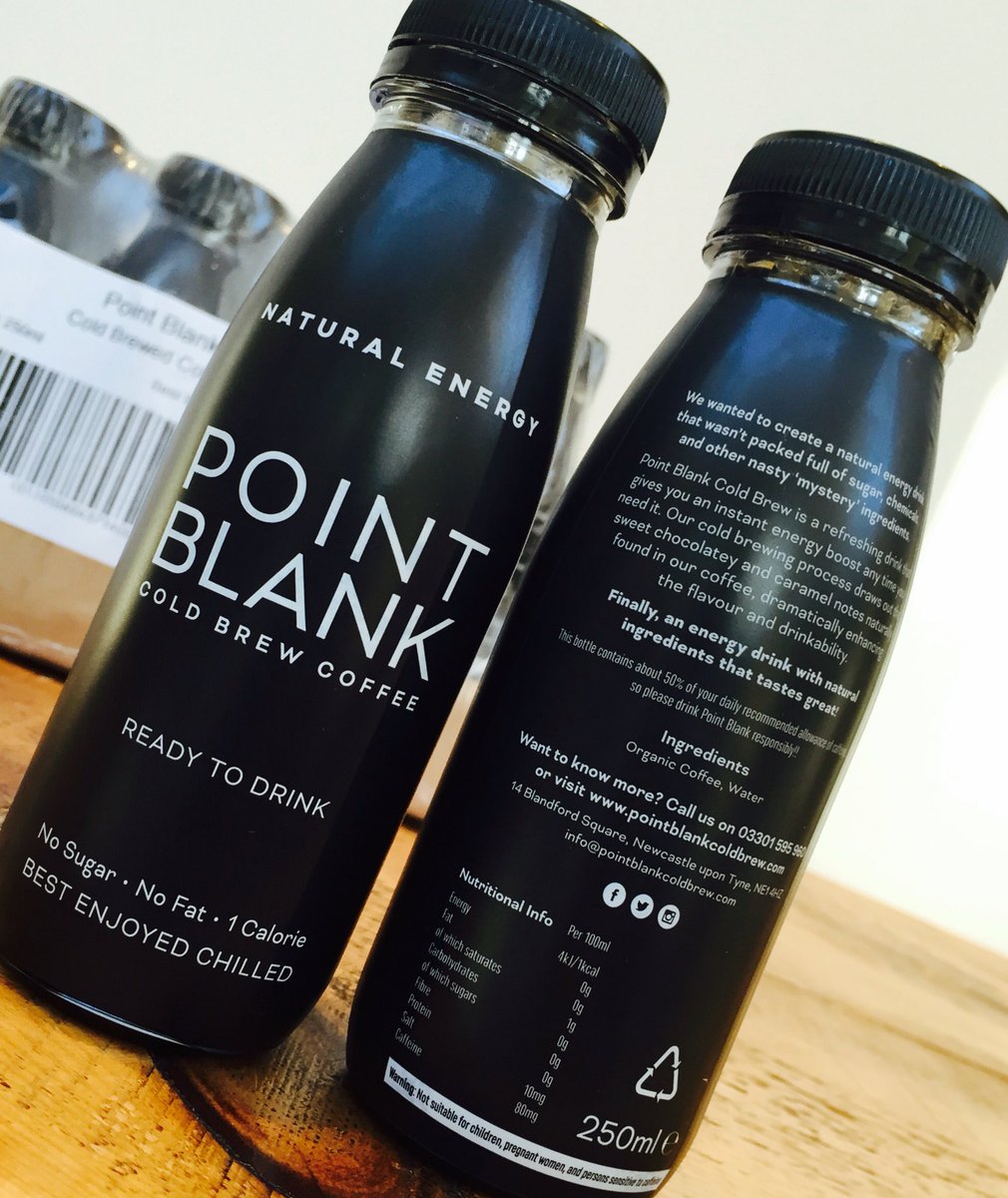 PointBlankCB's tweet photo. Hi all- very excited to announce the launch of our new 250ml ready to drink bottle of Point Blank! #naturalenergy https://t.co/bsjOwp88nt