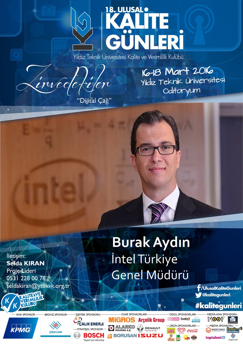 ytukvk's tweet photo. Dijital Çağ başlıyor!Intel Genel Müdürü Burak Aydın 18. Ulusal Kalite Günlerinde

Başvuru: https://t.co/E4Dm88jemm https://t.co/iaMOm9GT4D