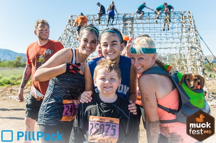 @MuckFestMS Team Tammy (Gina, Markel, Tammy, Rocky and Roxy that dog). We got this...20 years and still fighting! tc