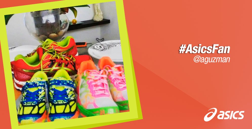 Nuestro amigo <a href="/aguzmanv/">Ariel Guzmán V.</a> tiene a toda la familia usando #Asics ¡Excelente opción Ariel! #AsicsFan #VoyConAsics