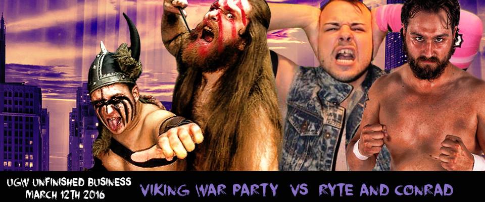 FreelanceUndrgd's tweet photo. New Match 3/12! #TagTeam Match @VikingWarParty vs @barryryte & #MarcusConrad #Wrestling #LuchaLibre #Entertainment https://t.co/PgAMLmGv2l
