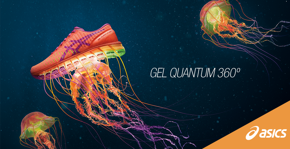 Gel Quantum 360 está revolucionando el calzado para correr de GEL® Technology de 360 grados.