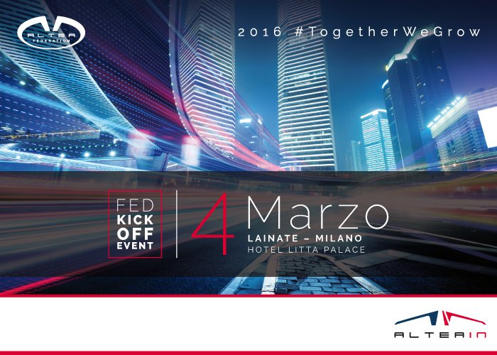 alteafederation's tweet photo. #FedKickOff Event 2016 - 4 marzo appuntamento con Altea IN, tra i Top 5 @Infor Partner a livello mondiale @AlteaIn https://t.co/YqcH5VW0h3