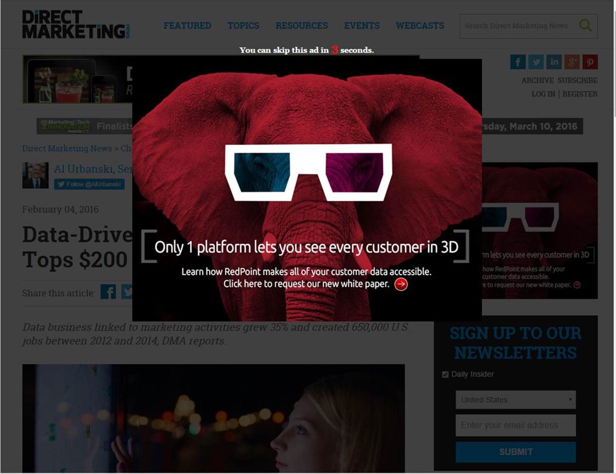 RedpointGlobal's tweet image. Marketer: Big Data is new.  IT guy: Nope. Let&apos;s talk about the elephant in the room. #DMNwebcast @practicingEA