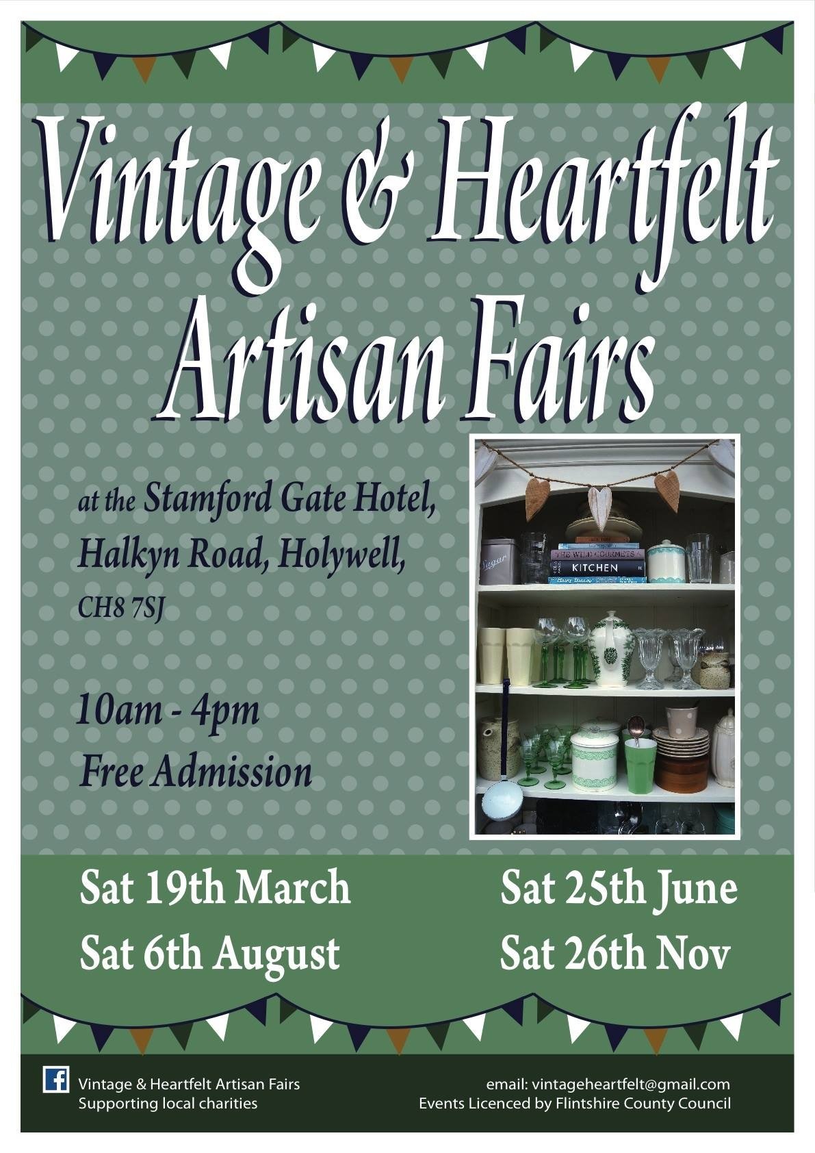 Past event Vintage and Heartfelt Artisan Fairs, Holywell What's On
