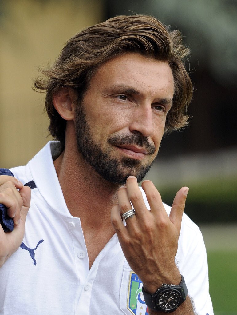 Andrea Pirlo looks like the description of the guy who knocked up your aunt Susan in Marbella.