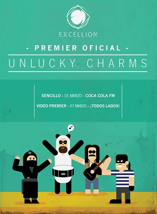 Zol_Muffin's tweet photo. #HoyMeDoyElLujo de compartiles esta gran noticia!!!
@excellionband lanzará su nuevo material #UnluckyCharms https://t.co/plagGNX2L5