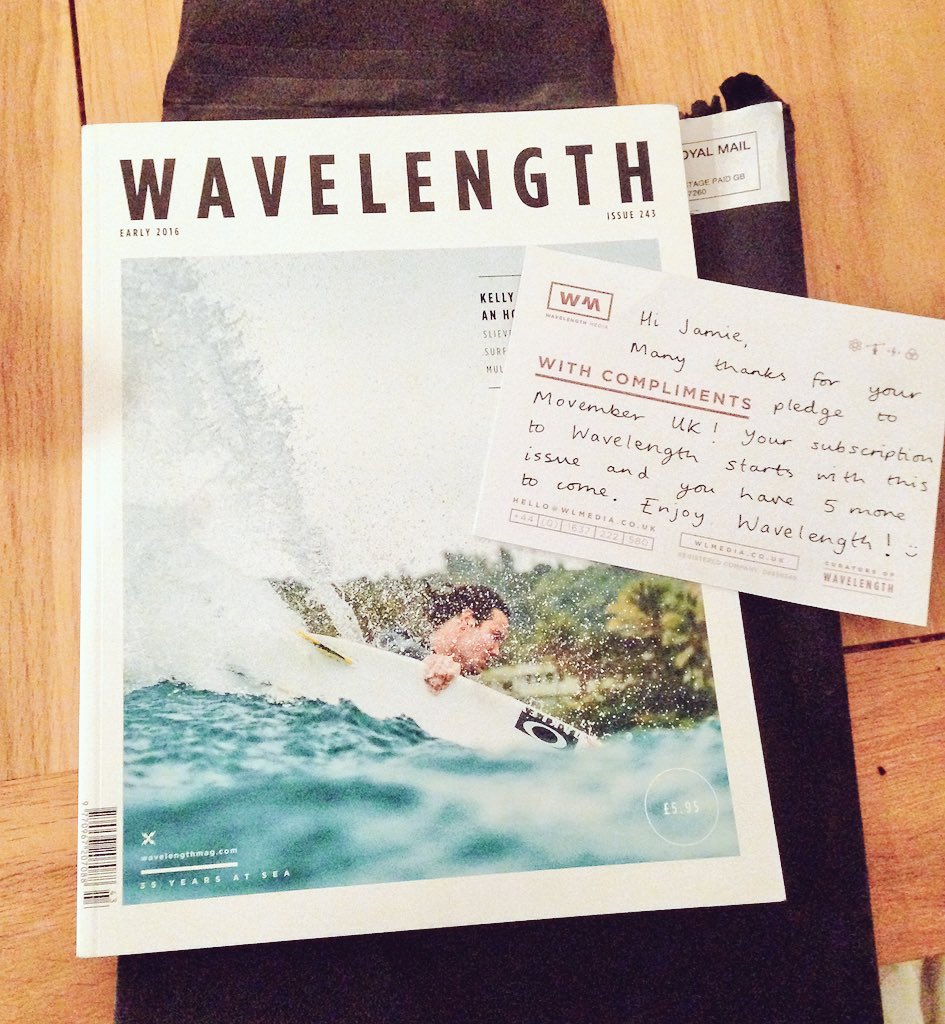 guyhayler's tweet image. Thank you @wavelengthmag for supporting my movember #crowdfunding campaign by offering awesome rewards! @MovemberUK