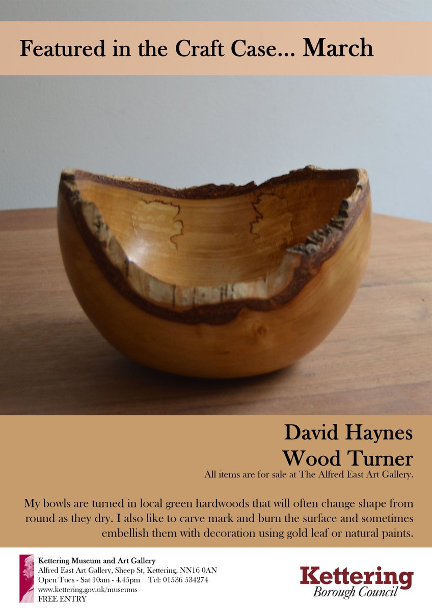 K_Cornerstone_'s tweet photo. Check out our new #craftcase #exhibition for March - David Haynes #Wood #turner. All items are for sale #buylocal https://t.co/IzLrGPnFvd