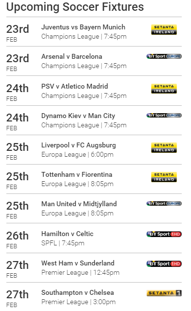 MetroGolfDublin's tweet photo. Great Week of European Football ahead. Sits perfect with our early bird golf, beers and nacho package. https://t.co/40LrbIUTuS