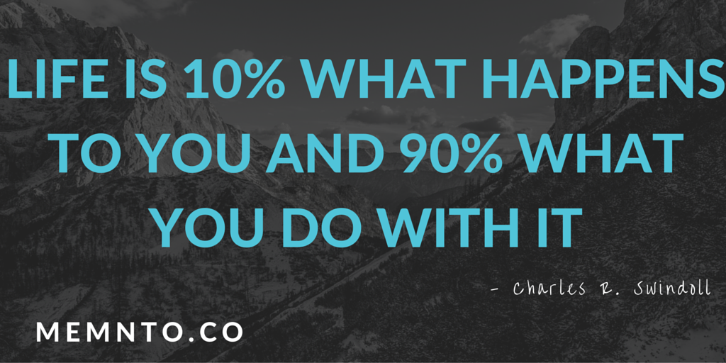 BethanieNonami's tweet photo. Life is 10% what happens &amp; 90% what you do with it!  Remember that when things happen today. https://t.co/4ZQvkjMB6O https://t.co/pw9TttaUt9
