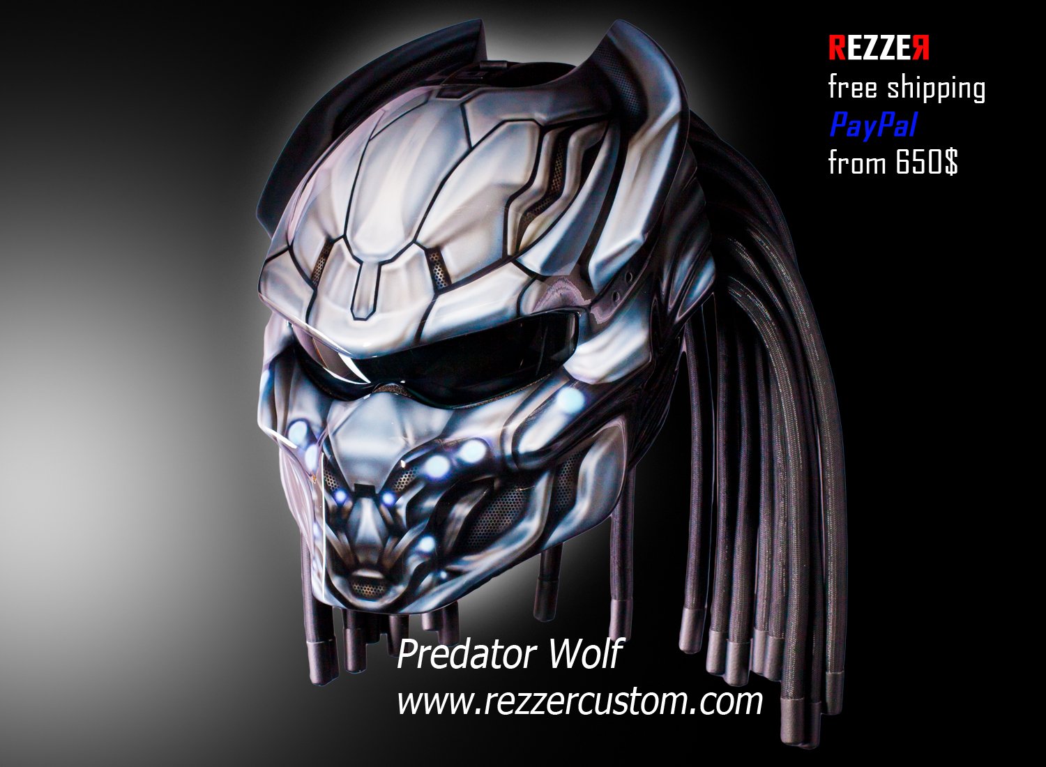 Predator wolf sales motorcycle helmet