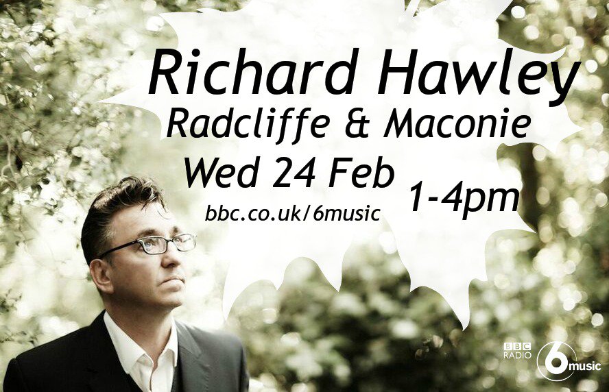 BBC6Music's tweet photo. Sheffield’s finest, @RichardHawley joins @BBCRadMac tomorrow. Tune in 1-4pm https://t.co/9bigbhAa12