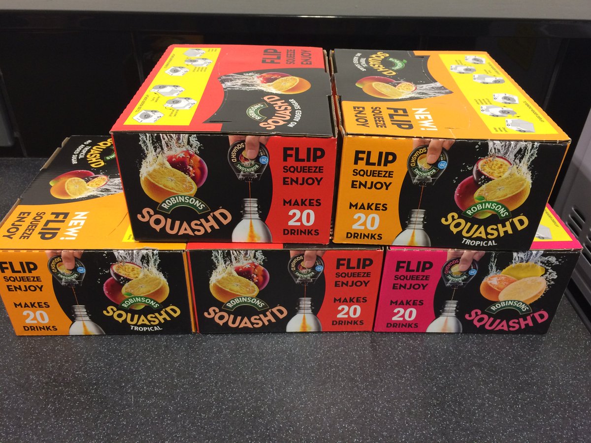 Thanks <a href="/DrinkRobinsons/">Robinsons</a> for the awesome #squash dispenser &amp; helping staff stay hydrated! #Health #EnjoyMoreWater
