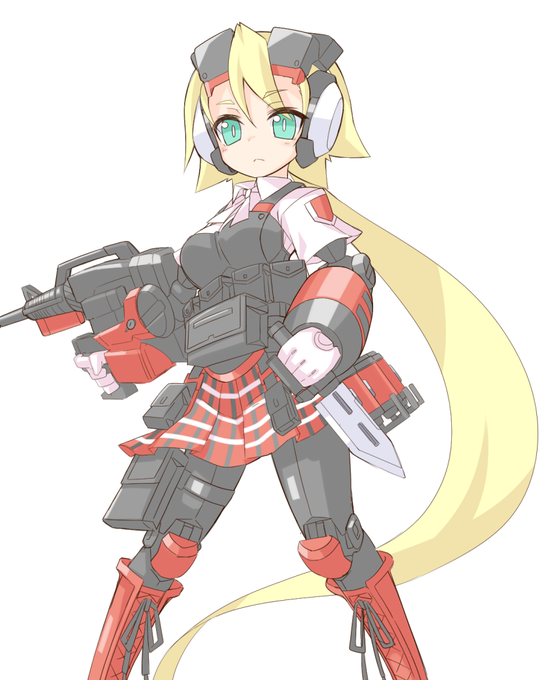 マスクの下は…(実物とは異なる場合が云々
#女子メカ 