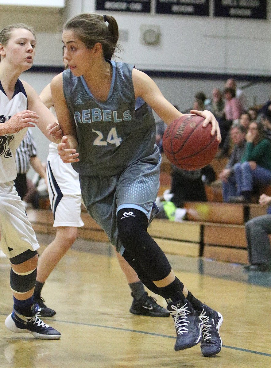 ehockenburySBHS's tweet photo. Girls' basketball playoff game at St. Johnsbury tonight at 7:00.  Go Rebels! https://t.co/ryBxne7Bym