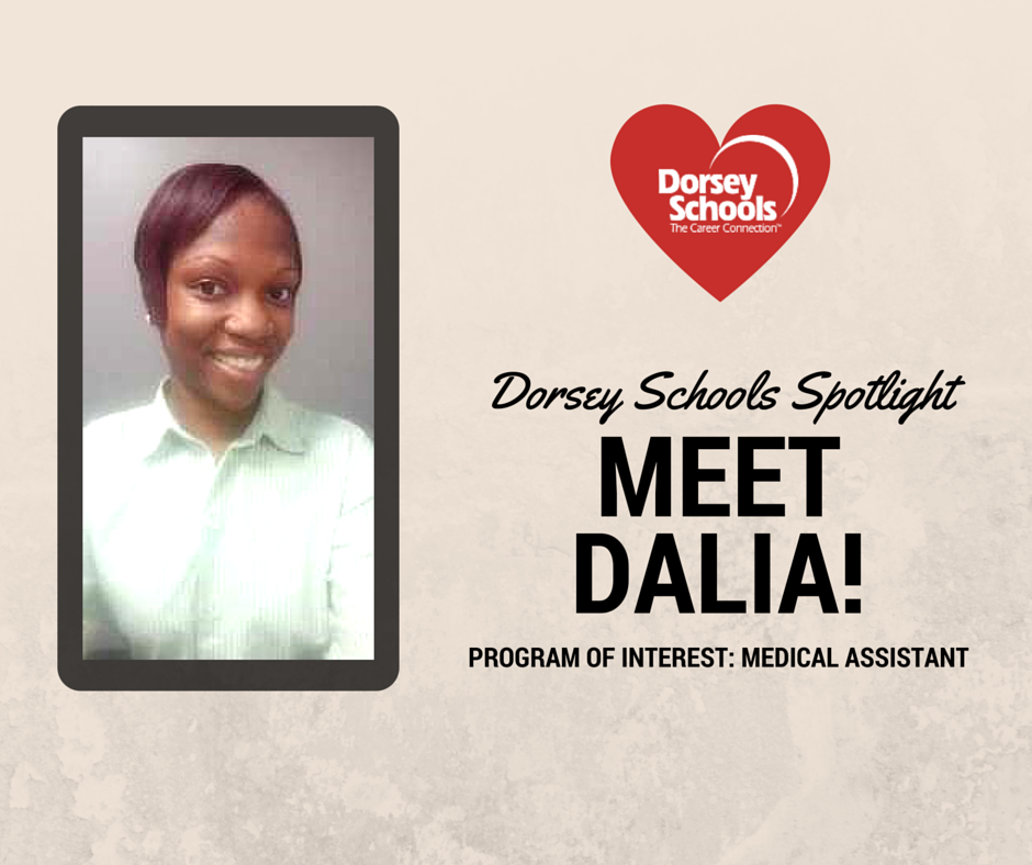 DorseyCollege's tweet photo. Meet Dalia, a #Dorsey #student in our #MedicalAssistantProgram! https://t.co/ST6uGDNEYm https://t.co/jWwfIK6F3b